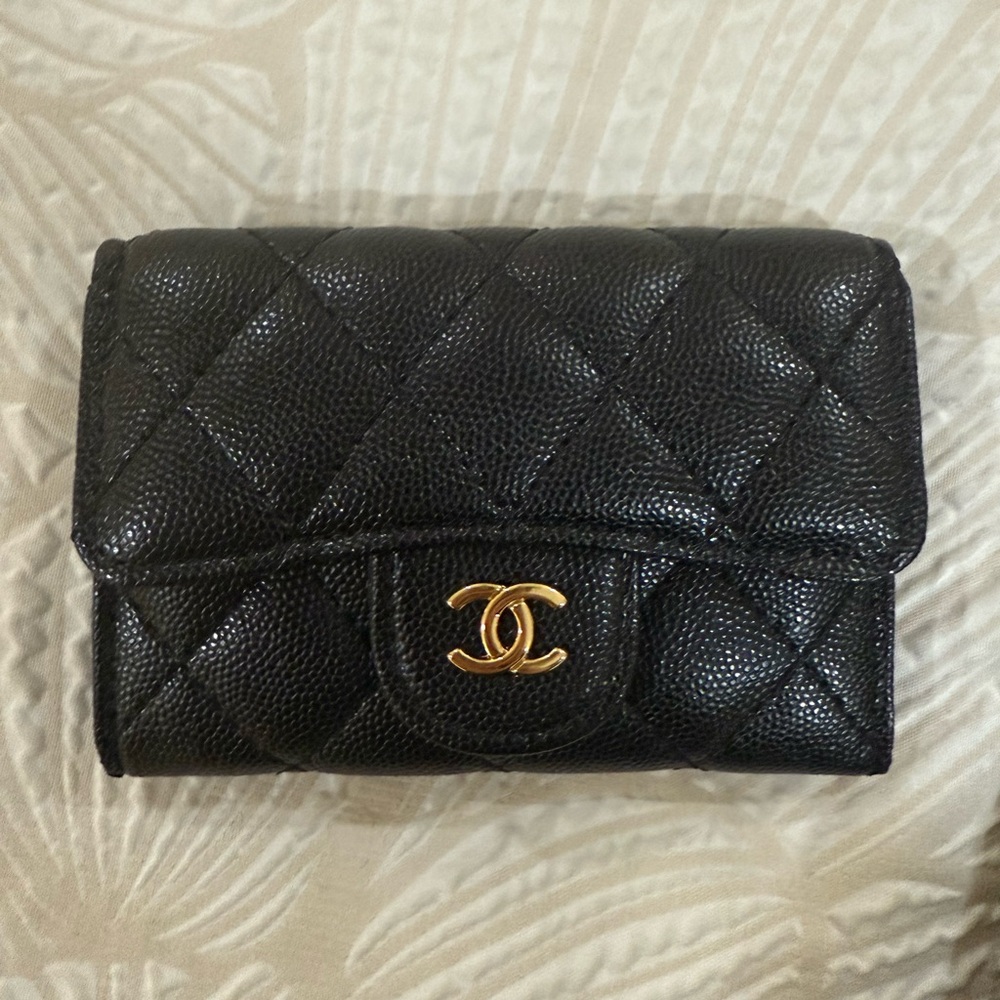 Black Quilted Leather Wallet